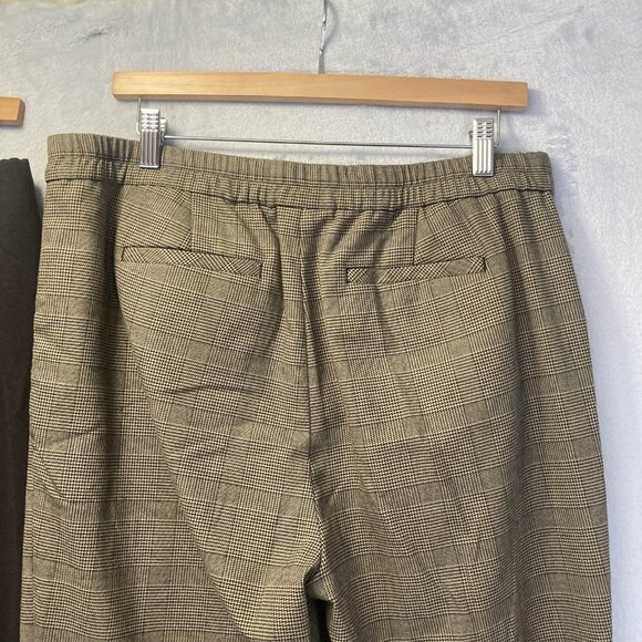 J. Jill Lot of 2 Pants Womens Medium Solid Ponte Slim Leg Brown + Glen Plaid - Picture 16 of 16